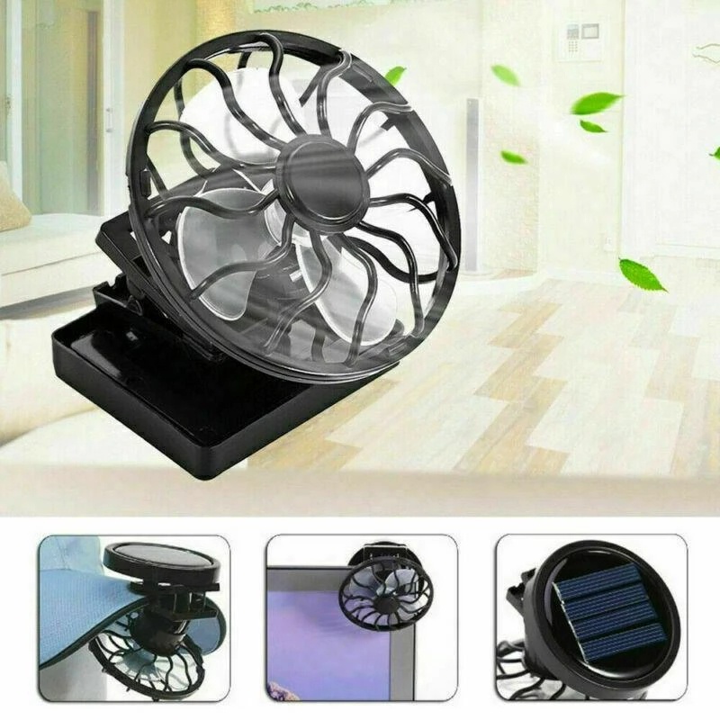 Kipas Angin Mini Portable Tenaga Surya Power Cooling Untuk Musim Panas