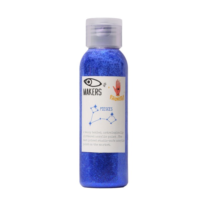 

Dark Blue Acrylic Glitter Paint PISCES 100 ml by MAKERS