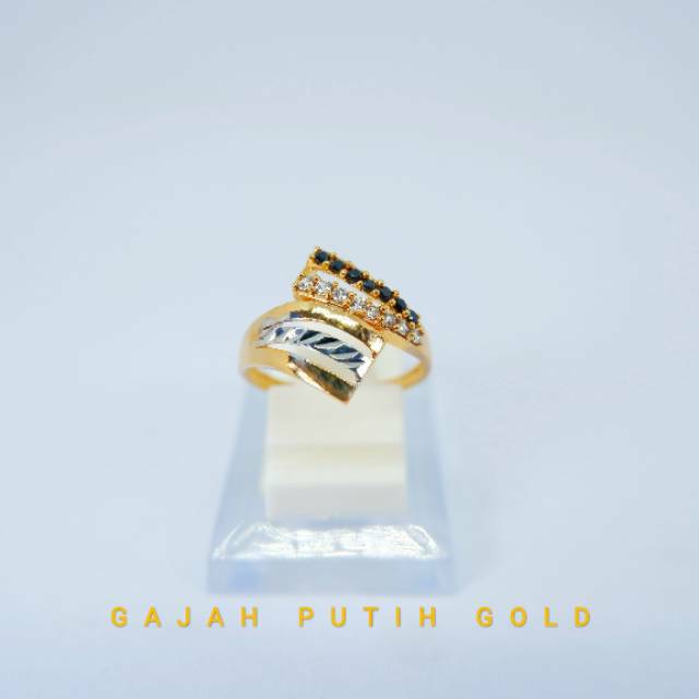 1,7gr Cincin Model Permata Emas Asli kodeO11715