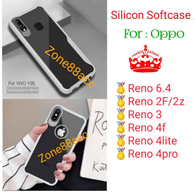 Case Oppo Reno 6.4 2f 2Z 3 4 4F 4lite 4pro Lite pro Silicon Softcase Silikon Casing Cover Focus