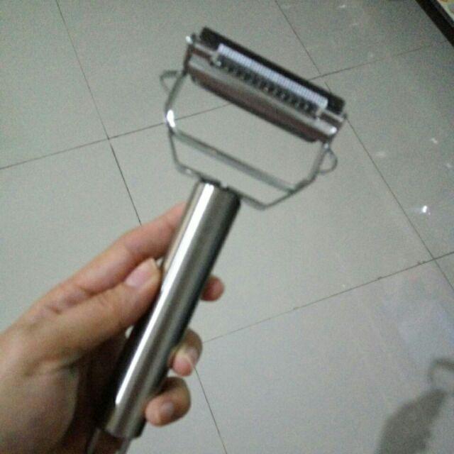 Whid Pengupas Buah / Sayur Fungsi Ganda Bahan Stainless Steel