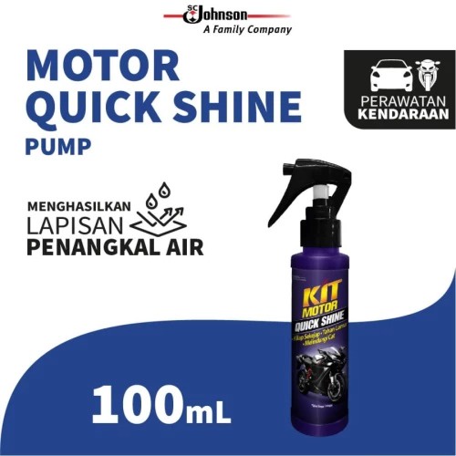 KIT SHINE PUMP Pengkilap Anti Air Debu Kit Quick Shine Pump 100ml Praktis Pengkilap Body Motor Murah