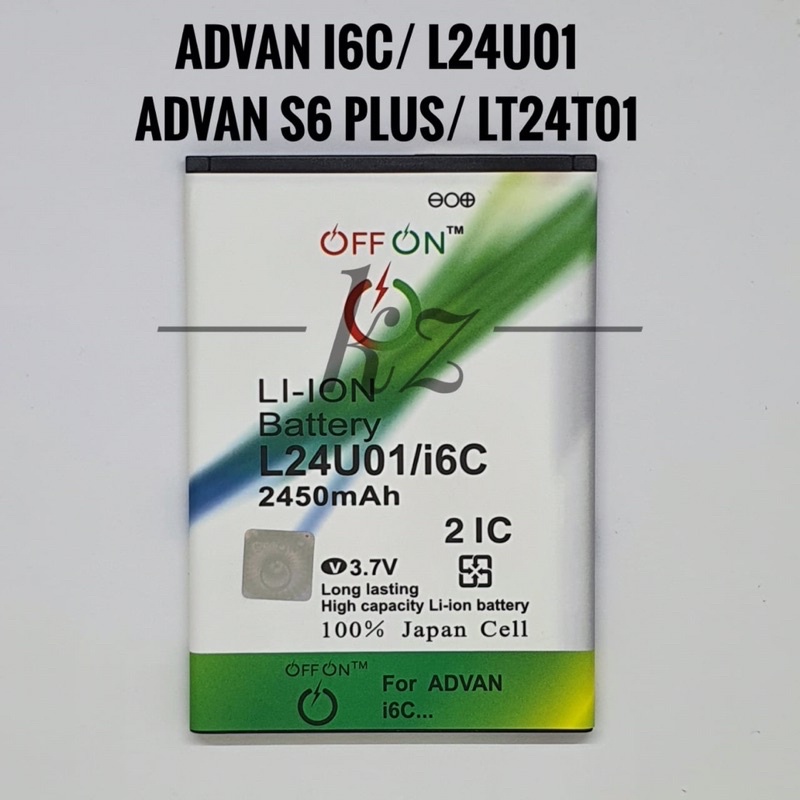 Baterai Batre Batere Double IC Advan S6 Plus LT24T01 Battery Advan i6c L24U01