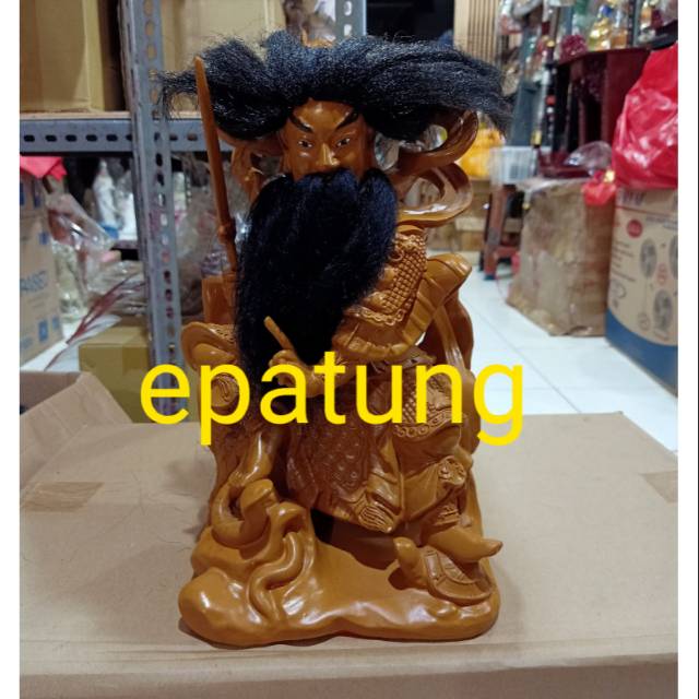 patung dewa rupang dewa hian tian shang ti siong te kong fiber 12 inch