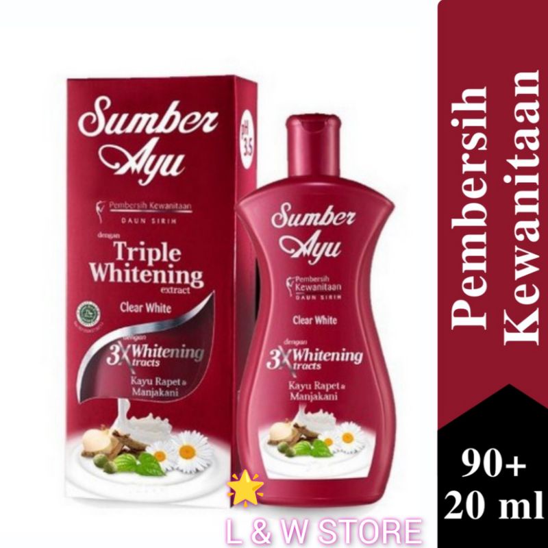 Sumber Ayu Pembersih Kewanitaan Triple Whitening /Merah 50ml | 90ml | 200ml