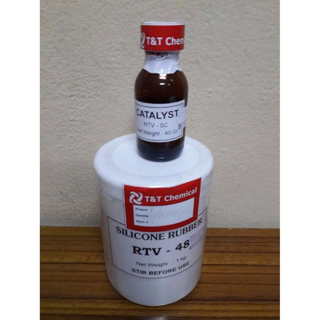 cetakan resin set silikon silicone rubber katalis 500 gr