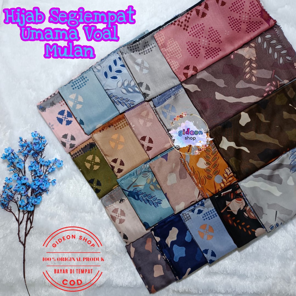 HIJAB UMAMA LACER CUT / JILBAB SEGI 4 VOAL LASER CUT MOTIF HIJAB BAHAN VOAL KERUDUNG MUSLIM / HIJAB 