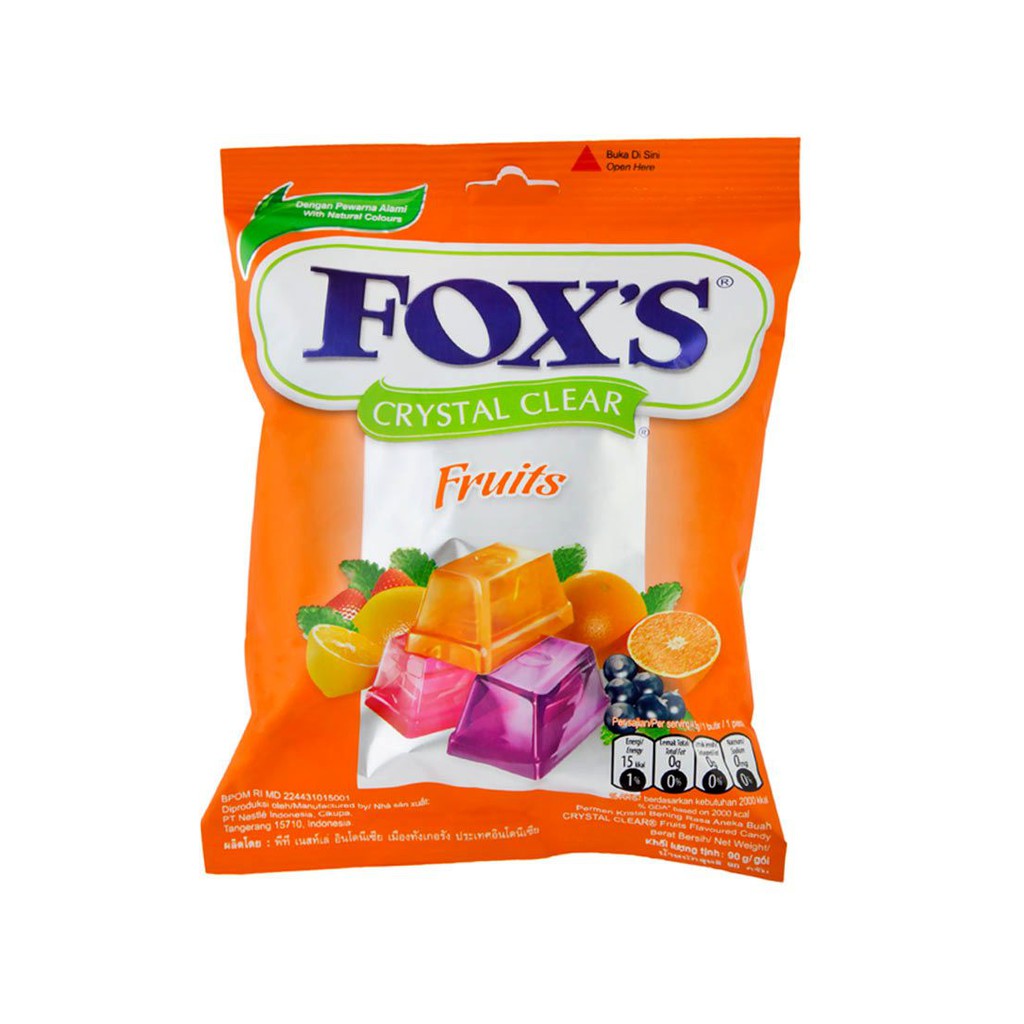 fox's berries/fruits permen 90gr