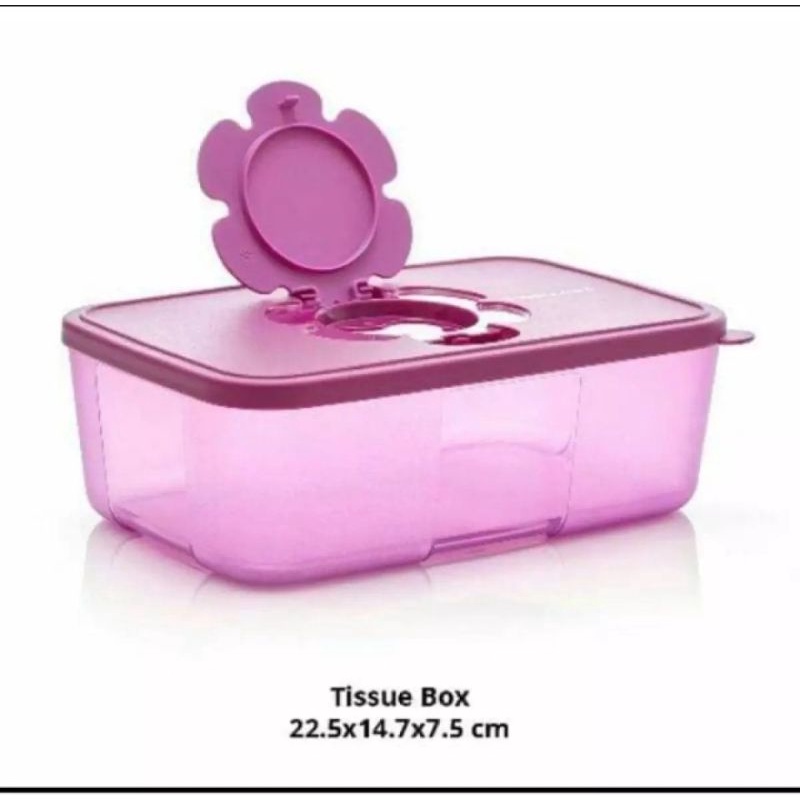 tupperware tissue box - wadah tissue -kotak tissue