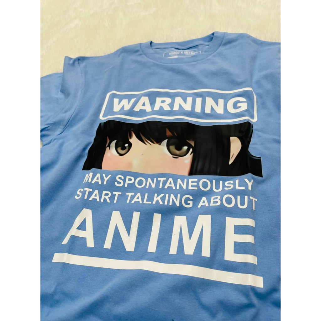 Tshirt Warning Kawaii Eyes Girl Anime Kirei