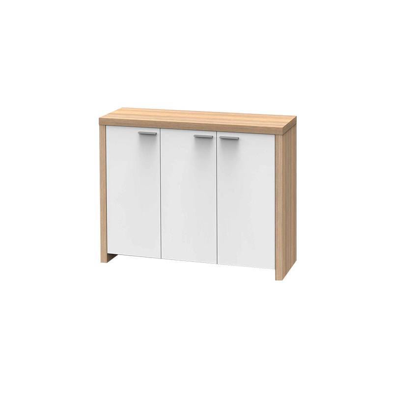 

JYSK Lemari Laci Sideboard 3 Doors Milner 115X39X90CM Oak White