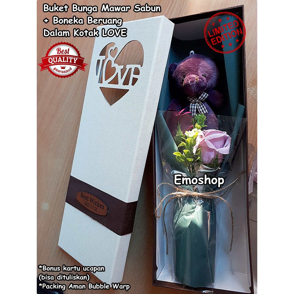 Buket 18 Bunga Mawar Sabun Kado Ultah PacarAnniversary Import Unik