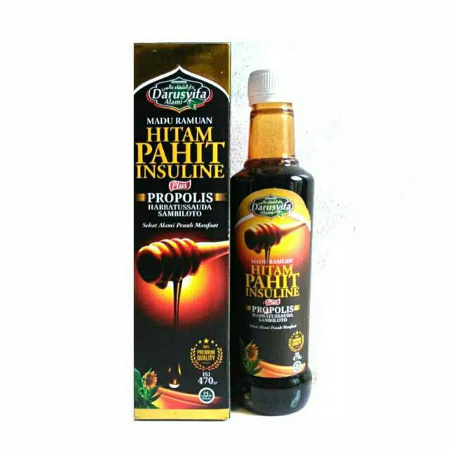 

Madu Hitam Pahit Darussyifa Plus daun insulin 470gr