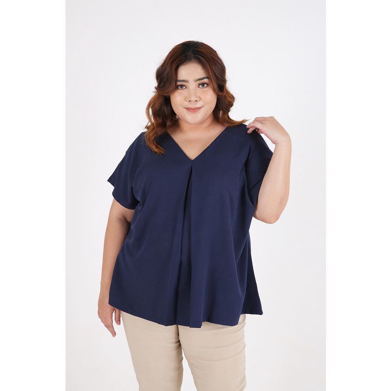 Jumbo Blouse Simple Atasan Blouse Wanita