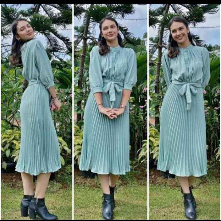 PROMO DRES PLISKET KANCING TERMURAH/DRES ANDIN PREMIUM/DRESS TERBARU/DRES TALI PLISKET PREMIUM DASTE
