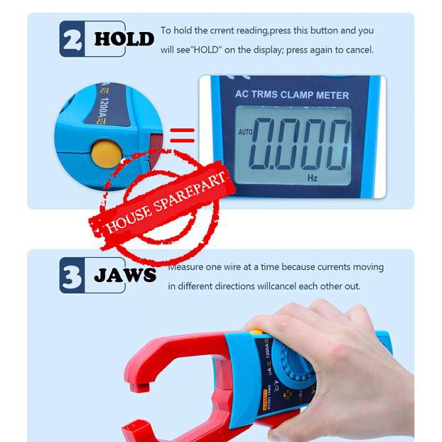 Zotek VC903 Auto Range Clamp Meter Tang Ampere Digital Tang Ampere
