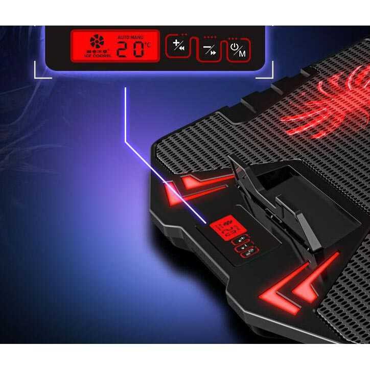 Cooling Pad Laptop 5 Kipas VC 05 Alat Penjaga Suhu Dingin Leptop Coolingpad Aman Dipakai Cooling Fan