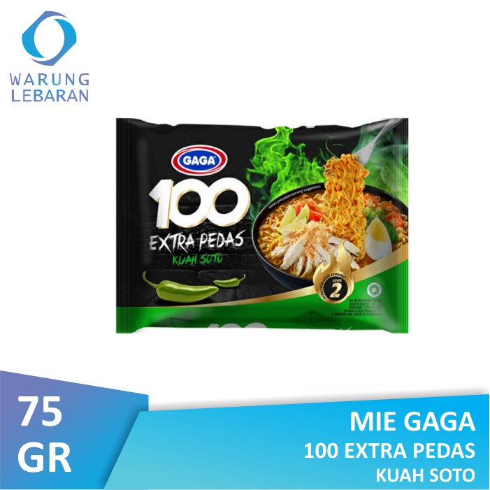 

Mie Gaga 100 Ekstra Pedas Kuah Soto 75gr