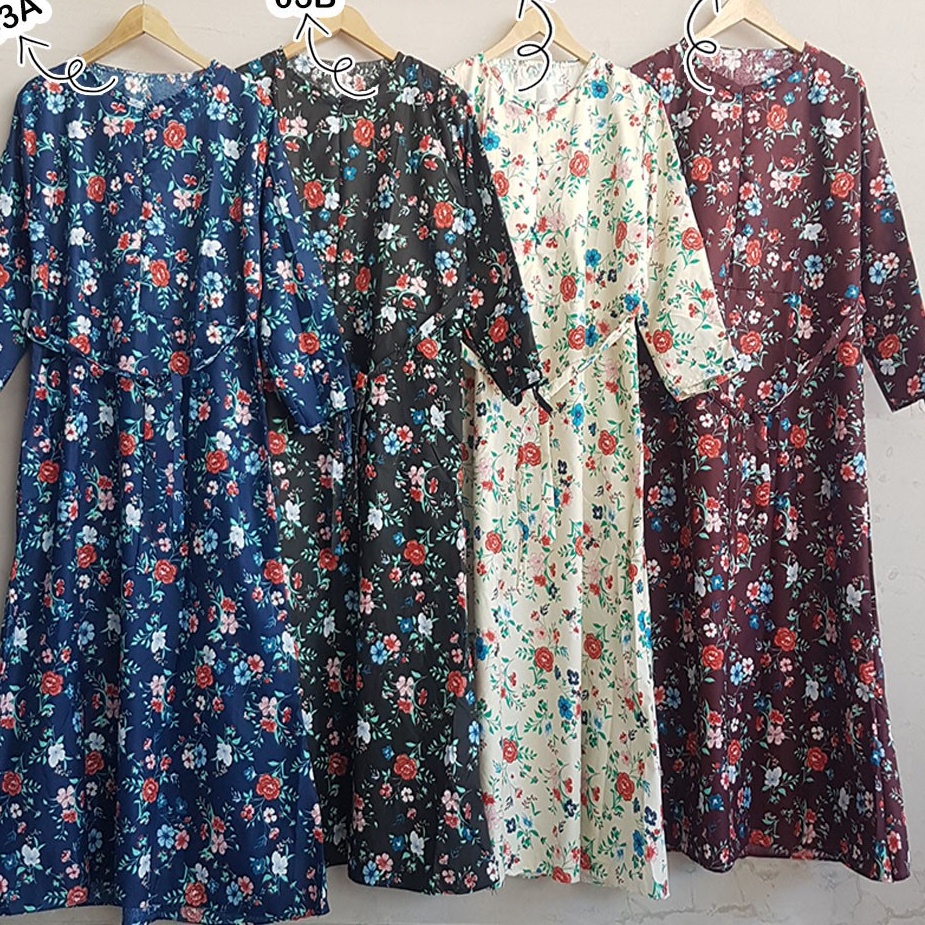 GAMIS KATUN SYARI BUSUI SLETING JEPANG MOTIF MONALISA RASTI ETNIK KOTAK BANGKOK