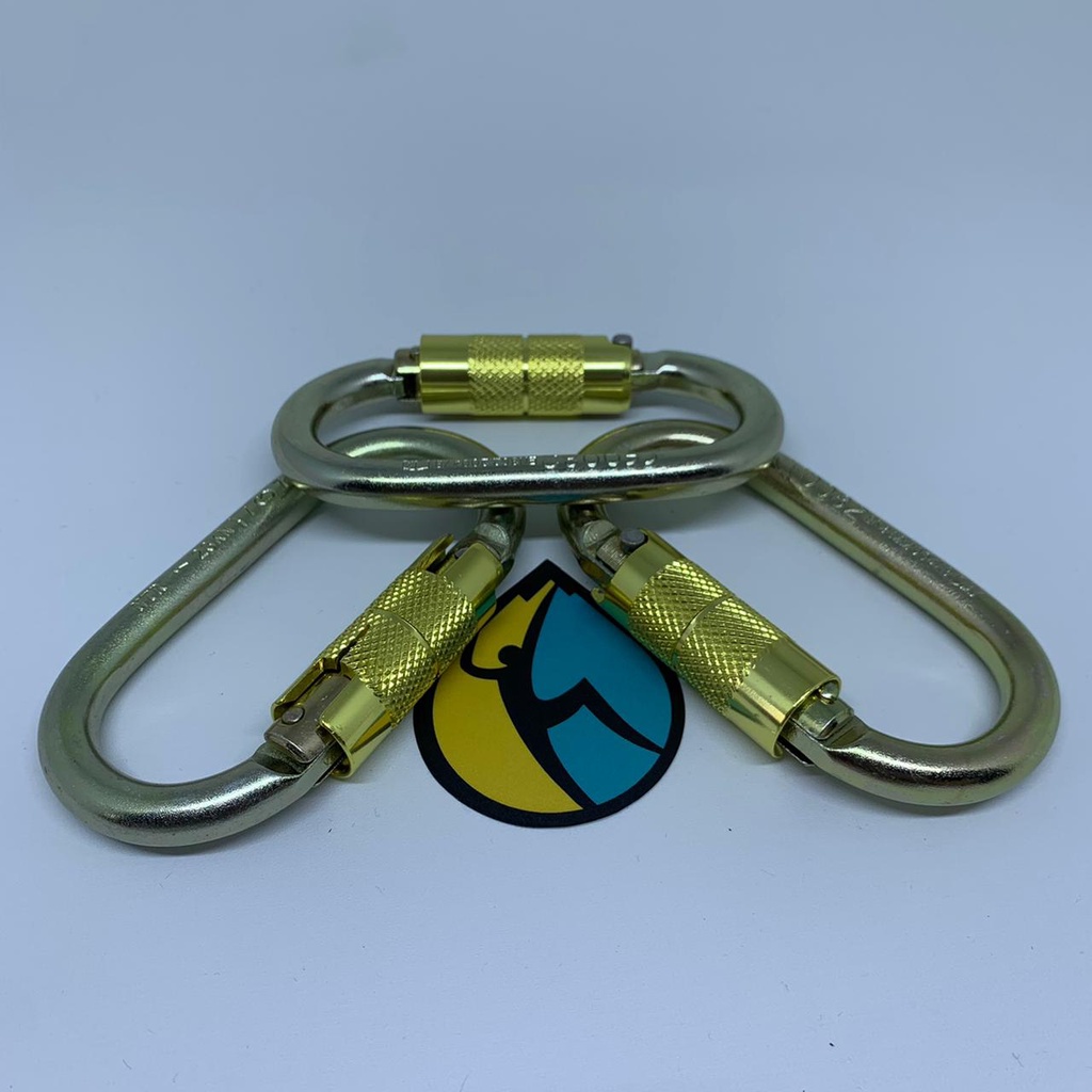 Carabiner NTR Oval Auto Lock Alloy Steel Murah Rescue Climbing