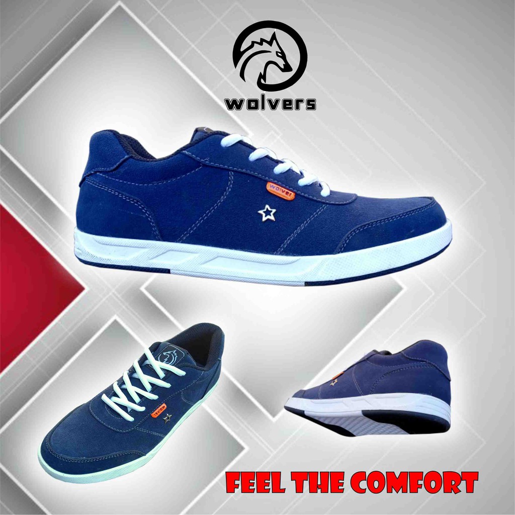 Sepatu Sneakers Pria Original Premium WOLVER Kualitas Import