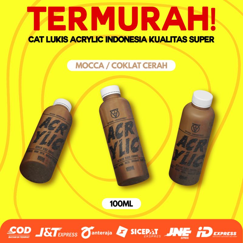 

Cat Lukis Kanvas Mocca - Cat Akrilik - Acrylic Paint Cat Sterefoam