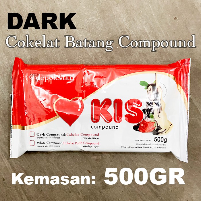 

KIS Dark Chocolate Compound 500gram - Cokelat Batang