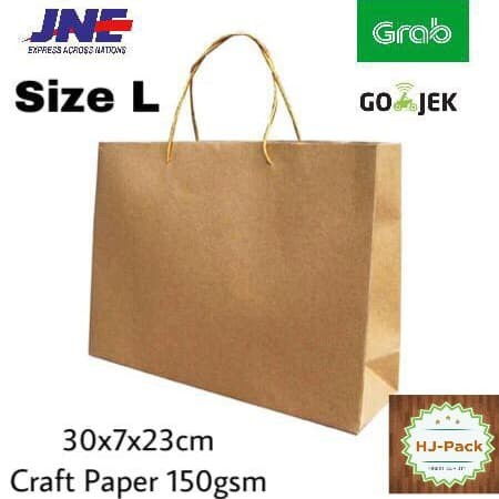 

Paperbag L 30x7x23 Tas Tali Tas Kertas Goodie Bag Shopping