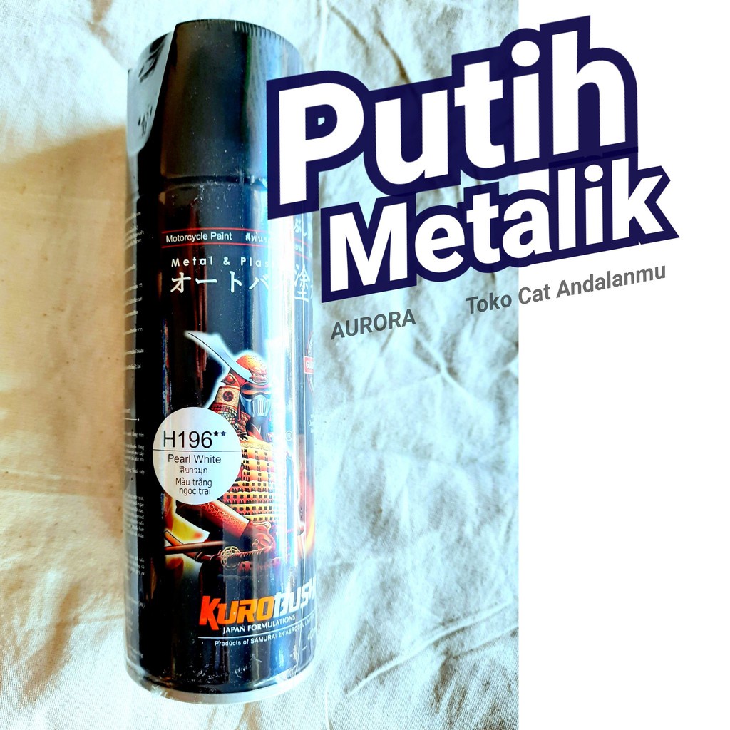 Pilox Samurai Pearl White H196 Putih Metalik Cat Mobil Motor Tahan Bensin Samurey Samuray Paint