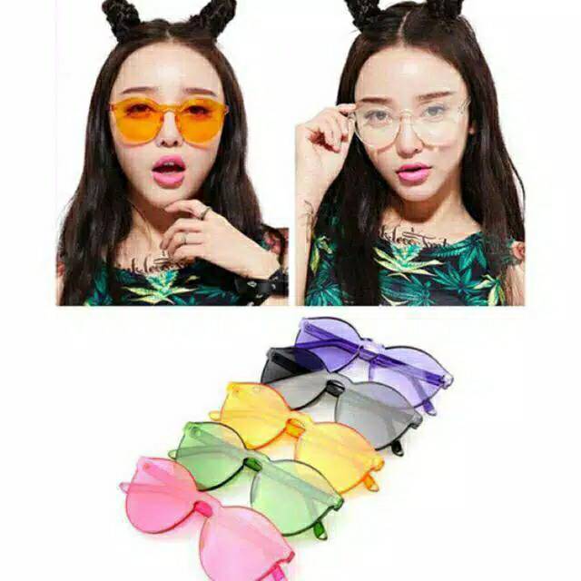 Kacamata Jelly Sunglasses Murah Transparan