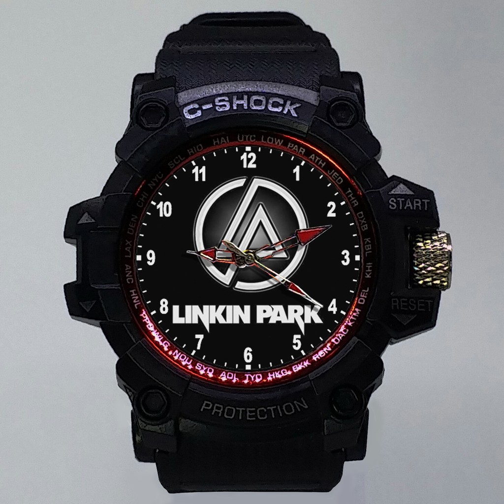 (ISTIMEWA BOSSQUE) JAM TANGAN LINKIN PARK LIST MERAH - EXCLUSIVE 4