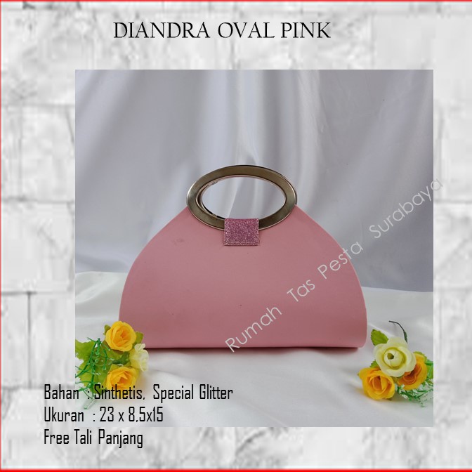 Tas Pesta,Tas Kecil,Tas Imut,DIANDRA OVAL PINK