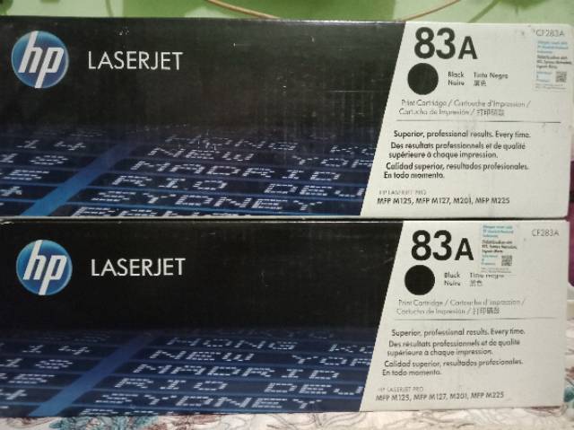 Toner Hp laserjet 83A CF283A Printer HP LASERJET PRO MFP M125, MFP M127, MFP M225