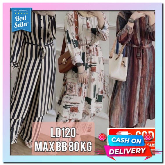 Setelan Baju Lengan Panjang Setelan Viola Setelan Wanita Pakaian W Reva Set Crinkle Airflow Setelan 