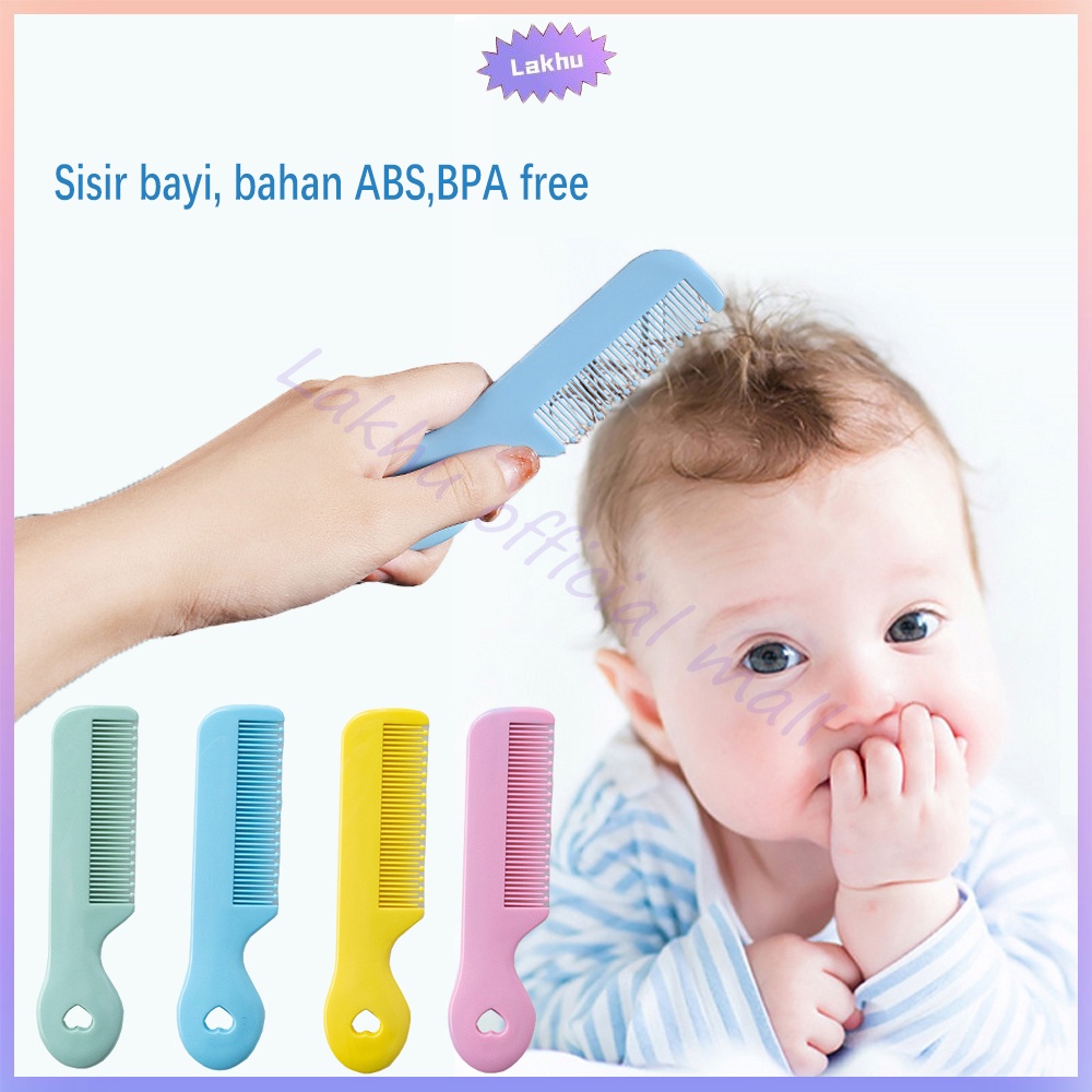 Lakhuofficialmall sisir bayi/sisir rambut bayi anak soft tidak tajam