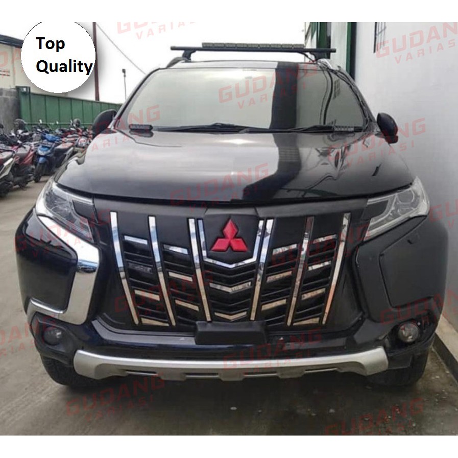 Grill Pajero Model Alphard Hitam List Chrome