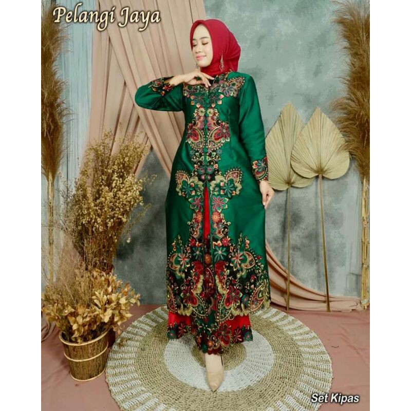 KEBAYA TAPETA KOMBINASI BORDIR/KEBAYA PESTA/KEBAYA MODERN