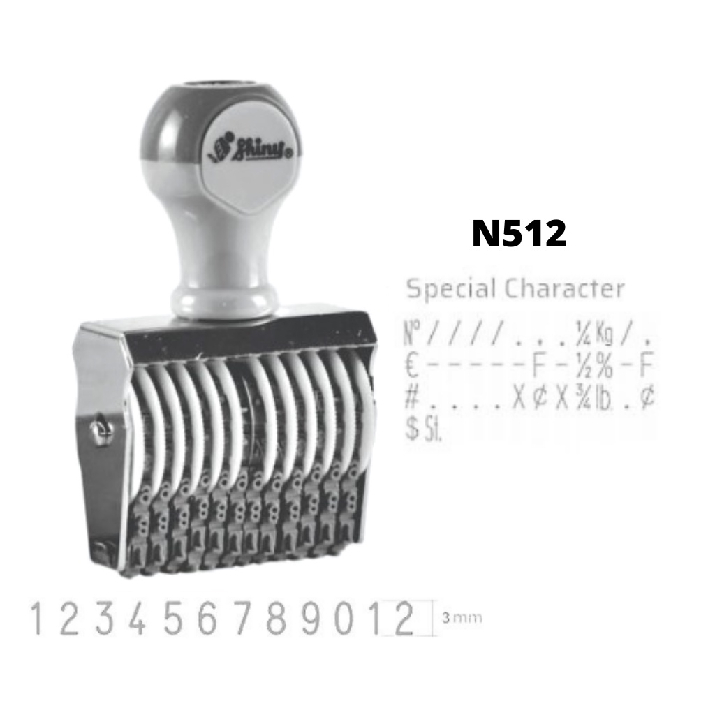 

Stempel Shiny Number Stamp N512