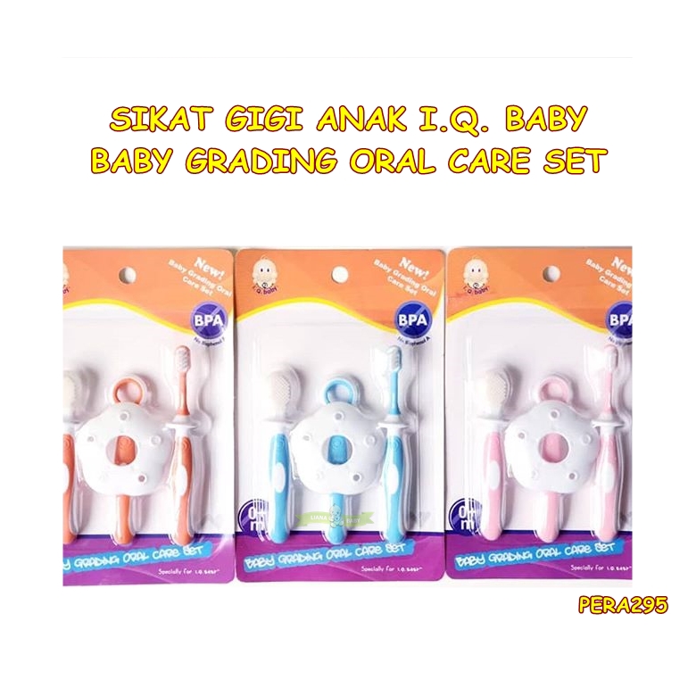 PERA295 SIKAT GIGI ANAK I.Q. BABY GRADING ORAL CARE SET isi 3