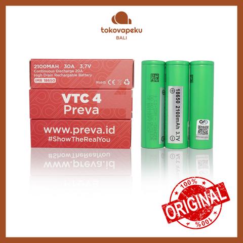 SONY VTC 4 PREVA Battery Sony VTC4 18650 2100mAh Authentic By PREVA