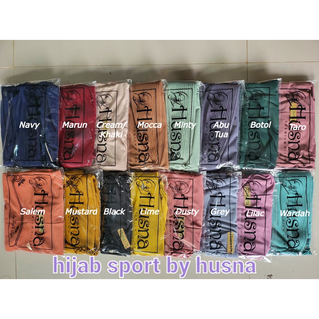 Husna Hijab Ped Sport Jersy Premium Zara