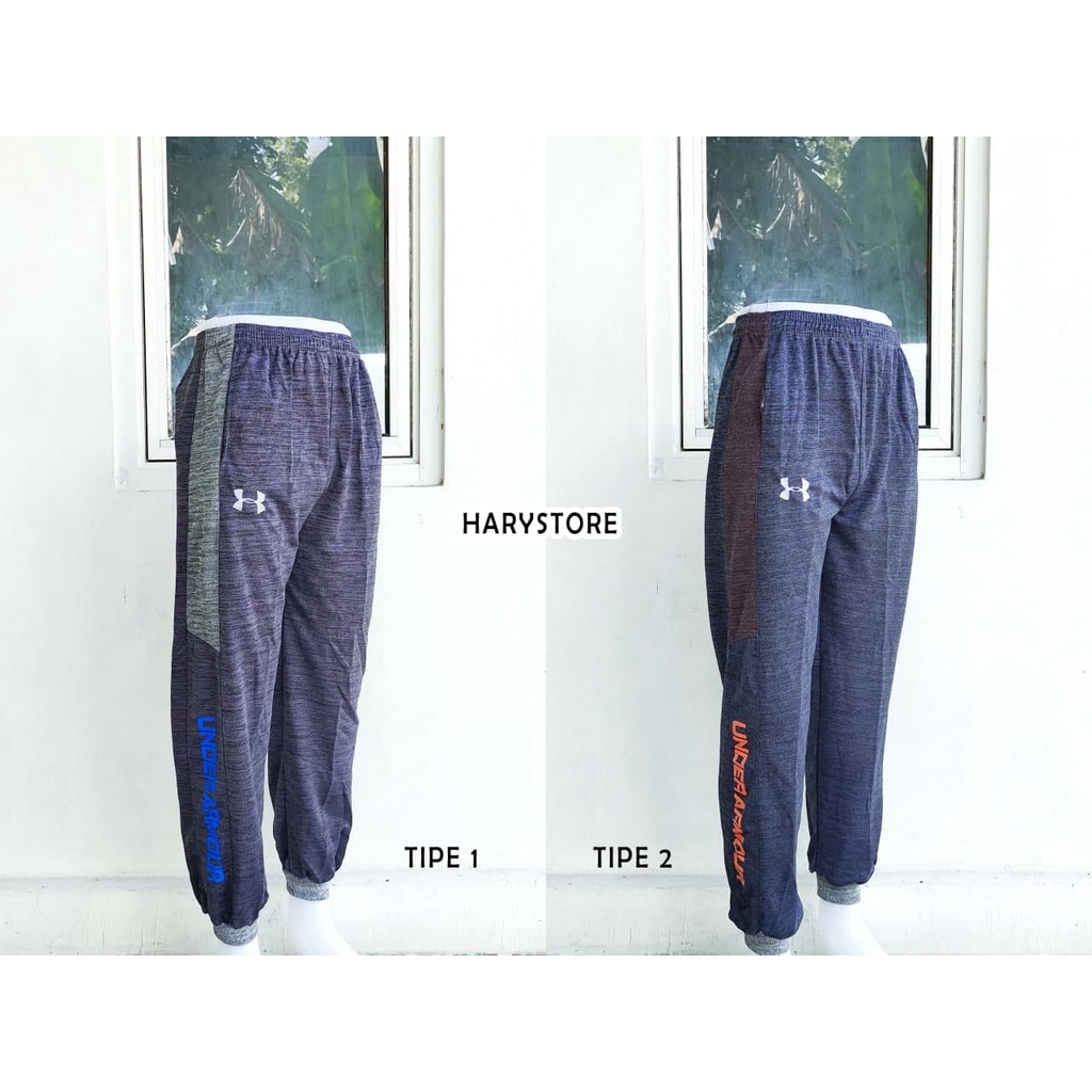 SHU 03- Celana panjang Jogger training XXL / 3L treneng Jumbo olahraga tebal bagus Lotto Siro dewasa