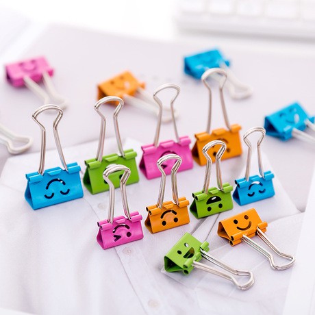 Binder Clip Smile Jepit File Penjepit Paper Clip