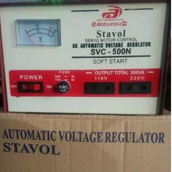 Stavolt / Stavol / Stabilizer 500VA MATSUNAGA (Servo Motor)