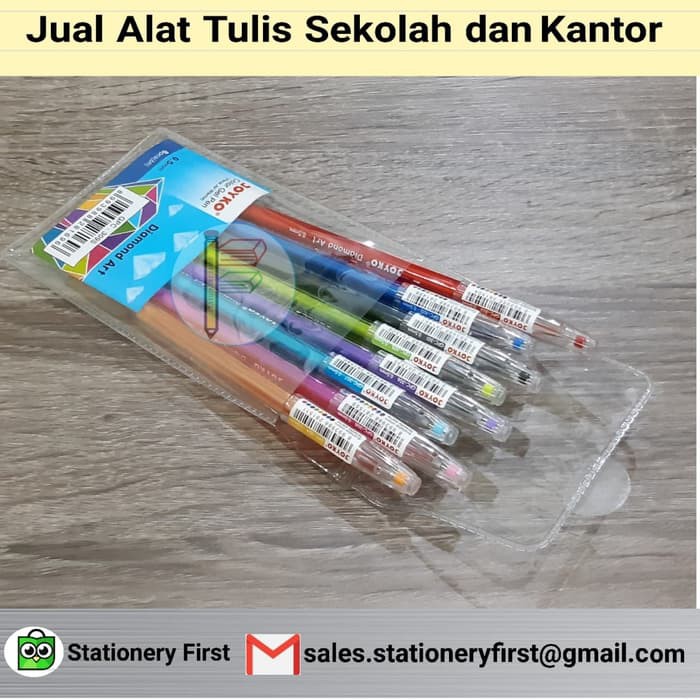 

NEW STOCK GEL PEN JOYKO GPC-309S DIAMOND ART 8 WARNA