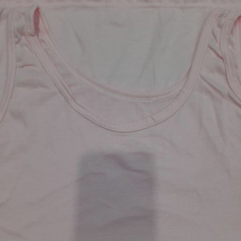 Big Size Tangtop/tank top Kaos dalam singlet Perempuan / Cewe Wanita JUMBO XXL & XXXL SIZE BESAR-Pink