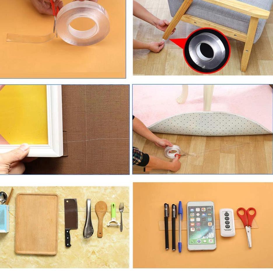 

Paling Popular C9Q [Cuci Gudang] Double Tape Nano Tape Ivy Grip Tape Bening Multifungsi Isolasi Sola