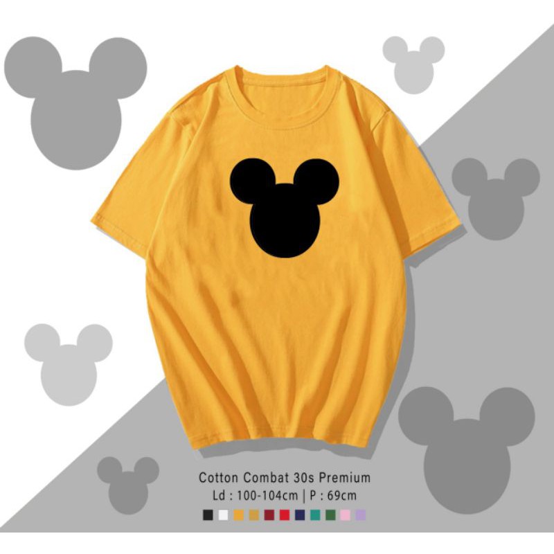 T-SHIRT / TUMBLR KAOS MICKEY HEAD POLOS OVERSIZE PREMIUM