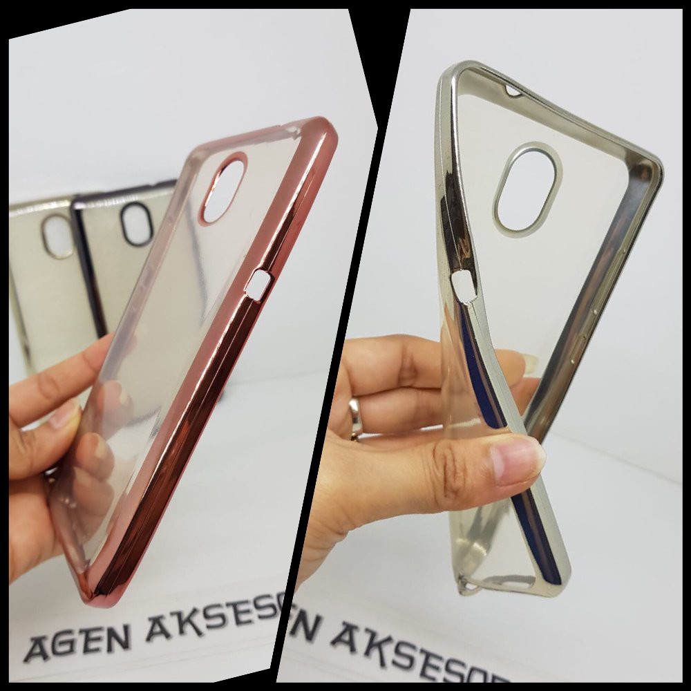 SoftCase List Chrome Lenovo P2 Lenovo Vibe P2 Turbo Lenovo P2a42 5.5 inchi Ultrathin Silikon Slim Sh