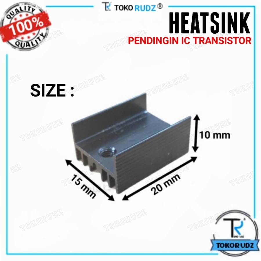 Heatsink TO 220 Pendingin IC Transistor 20x15x10mm Aluminium Heat Sink